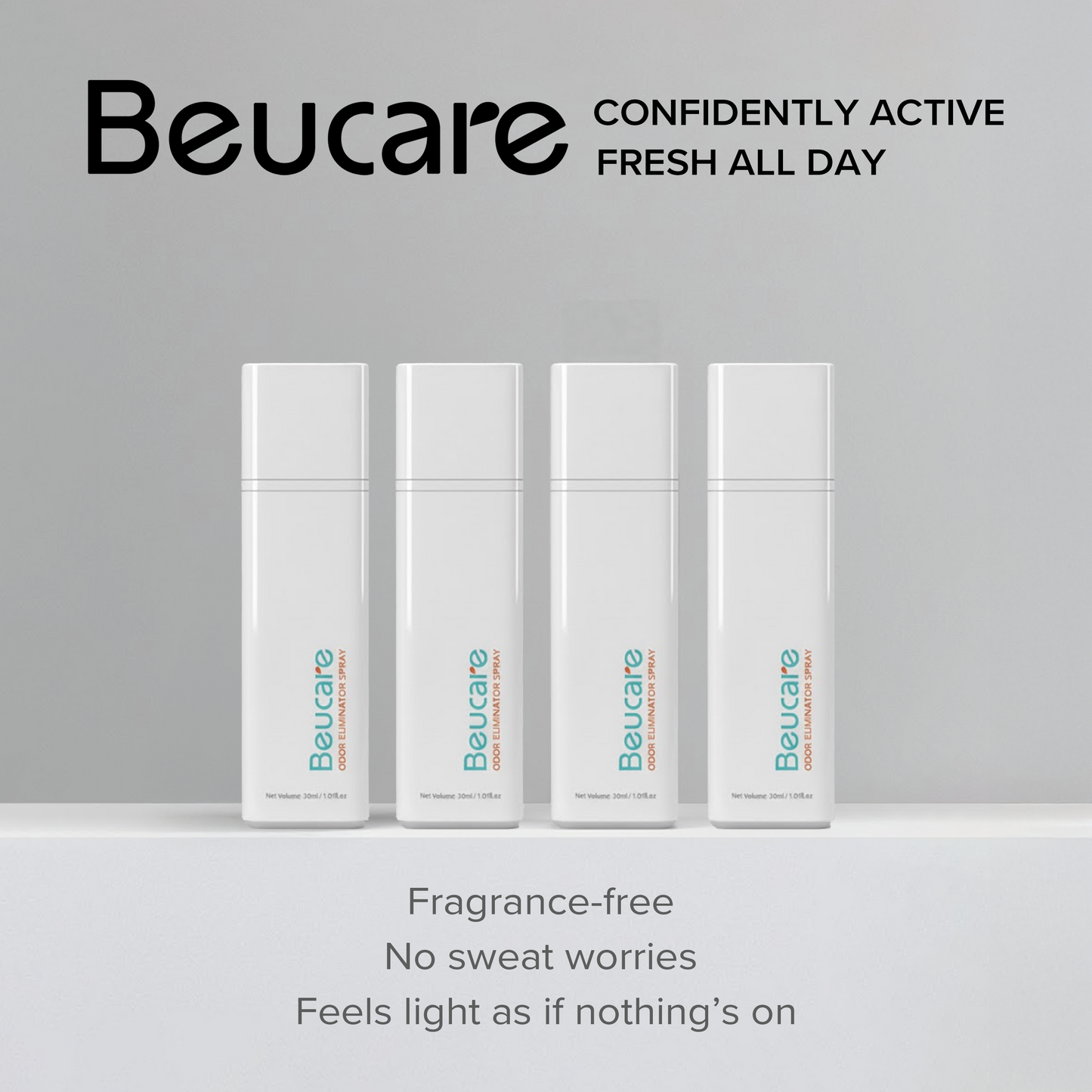 Value Pack: 4 Beucare Skincare Deodorant Mist