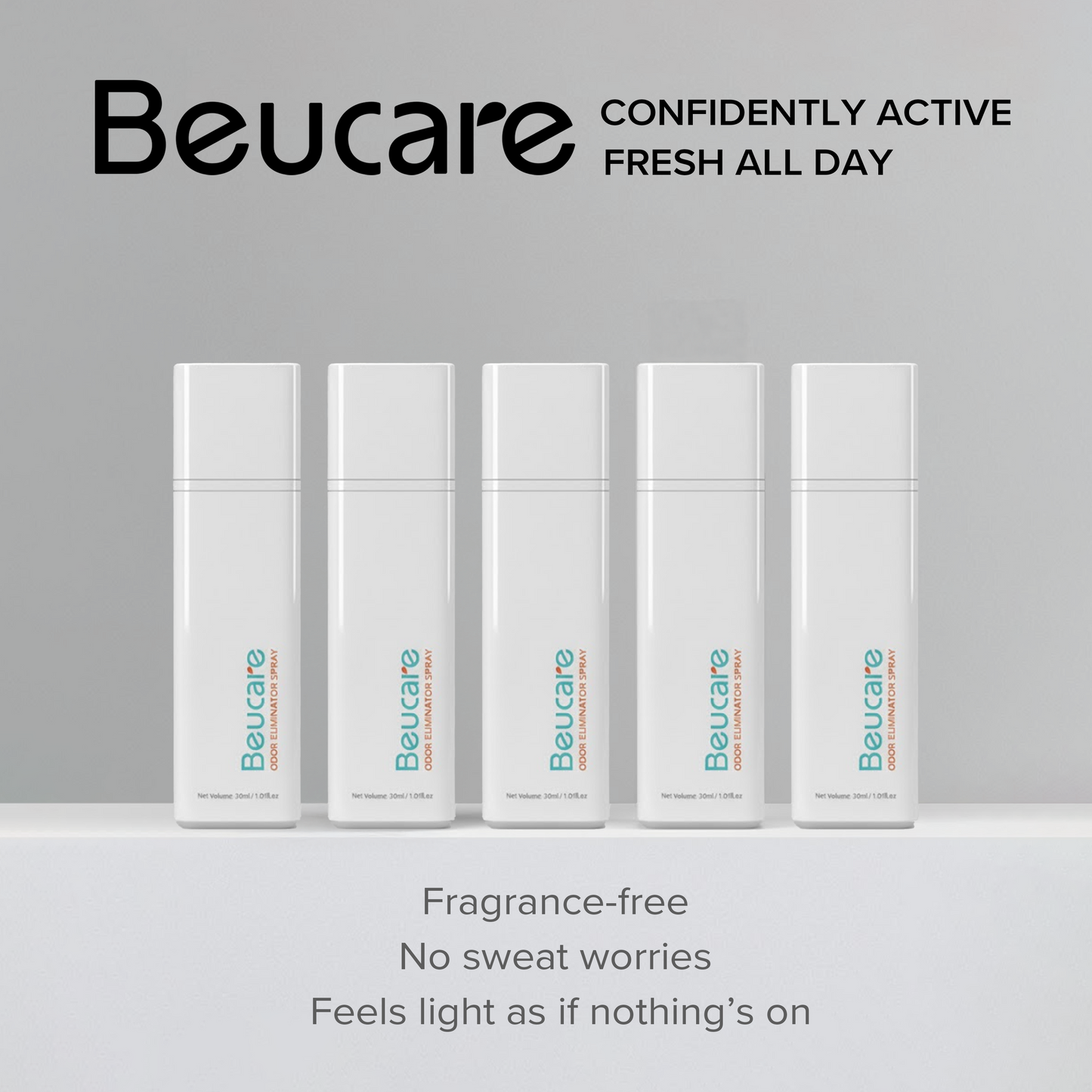 Best Value Pack - 5 Beucare Skincare Deodorant Mist